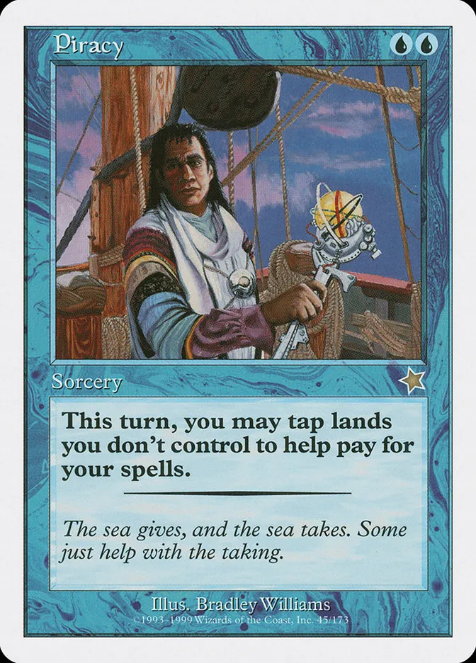 1999 Starter 1999 Piracy rare #45 rare card image