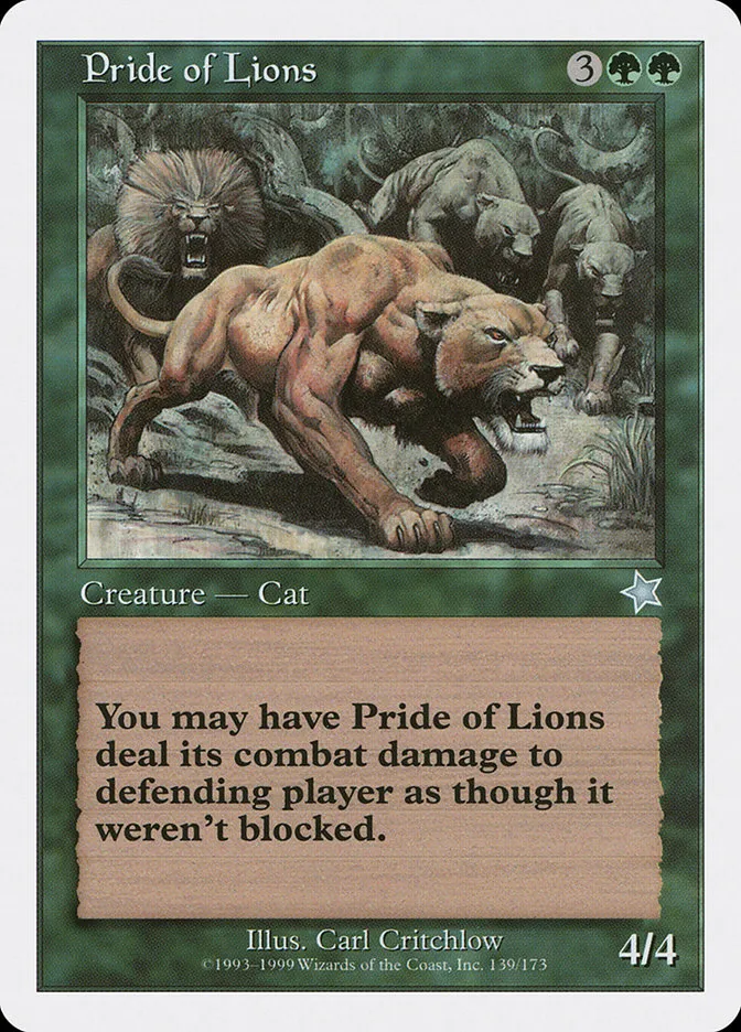 1999 Starter 1999 Pride of Lions uncommon #139 uncommon card image