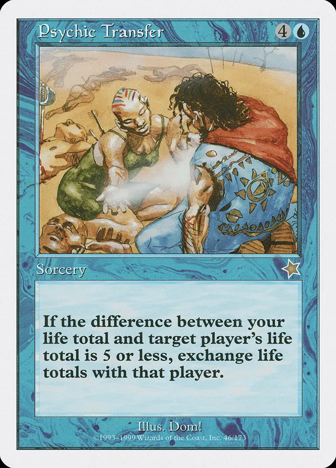 1999 Starter 1999 Psychic Transfer rare #46 rare card image