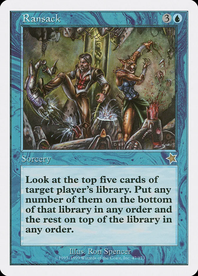 1999 Starter 1999 Ransack rare #47 rare card image