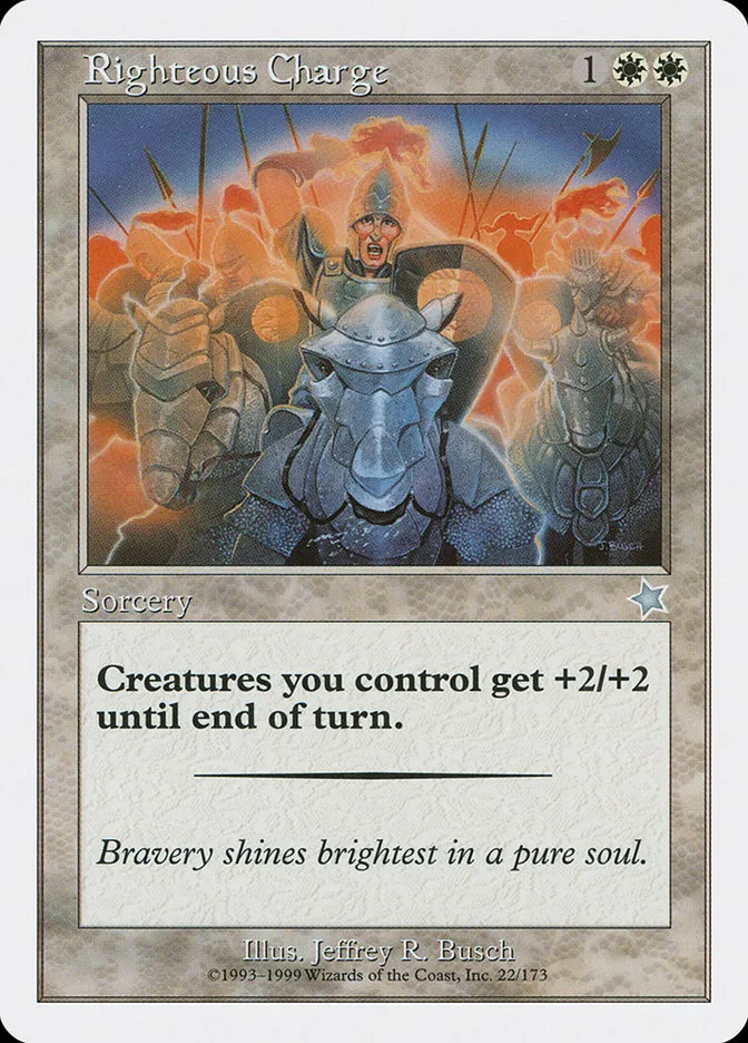 1999 Starter 1999 Righteous Charge uncommon #22 uncommon card image