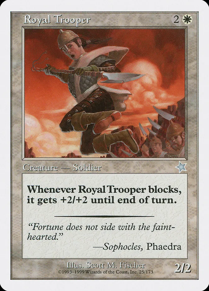 1999 Starter 1999 Royal Trooper uncommon #25 uncommon card image