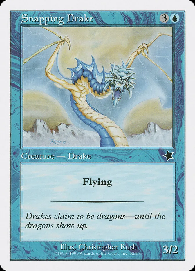 1999 Starter 1999 Snapping Drake common #52 common card image