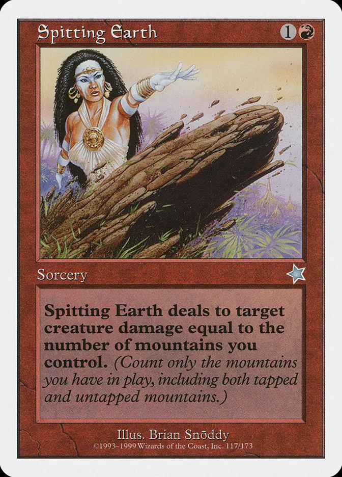 1999 Starter 1999 Spitting Earth uncommon #117 uncommon card image