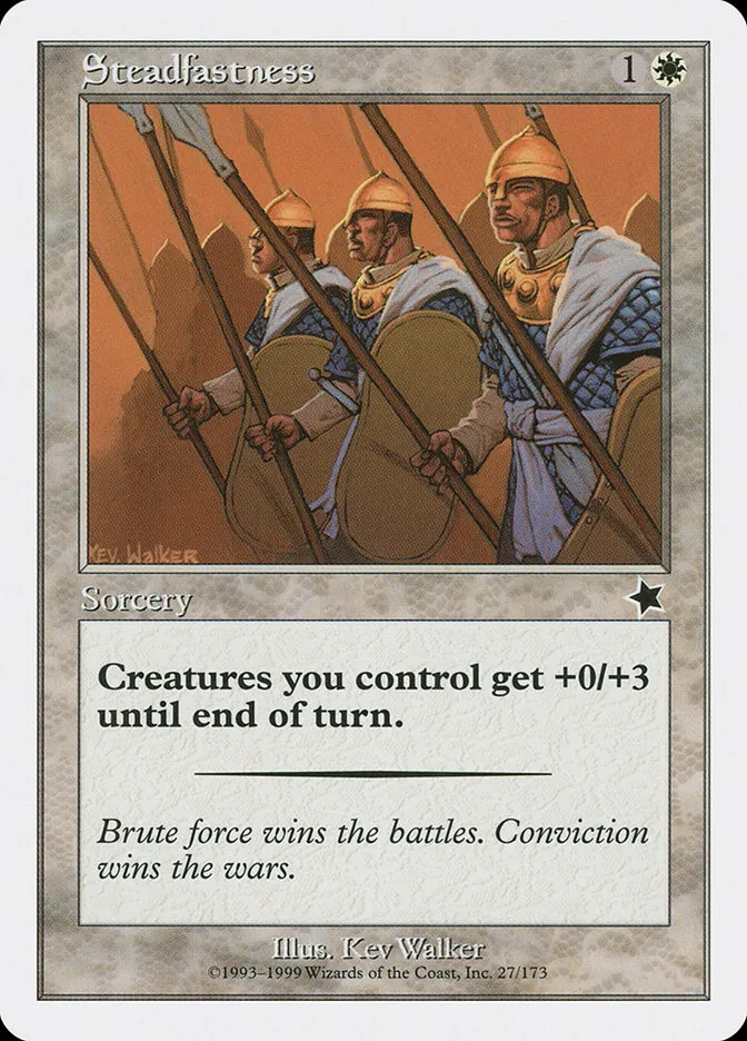 1999 Starter 1999 Steadfastness common #27 common card image