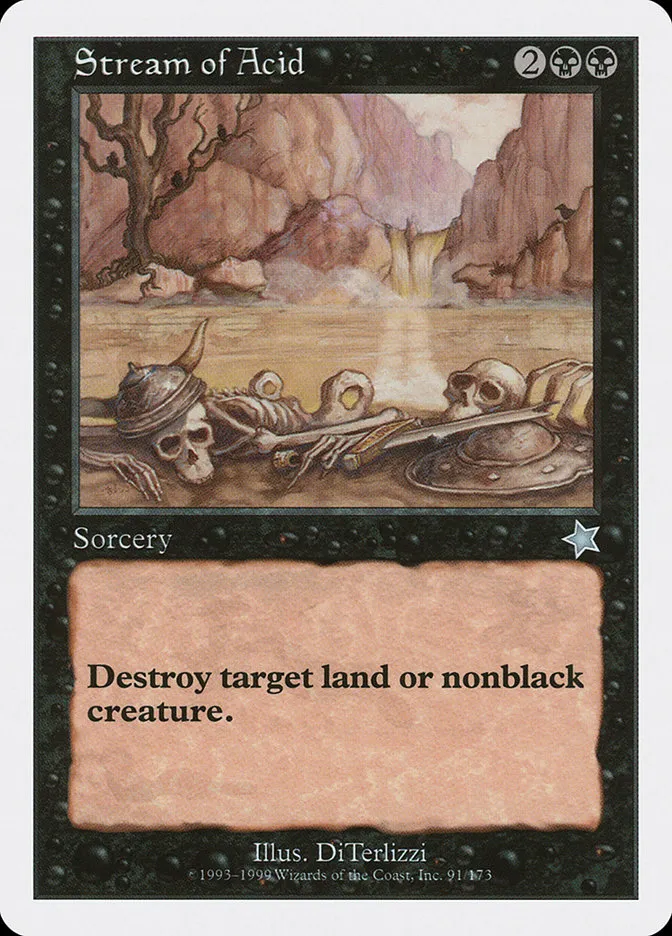 1999 Starter 1999 Stream of Acid uncommon #91 uncommon card image