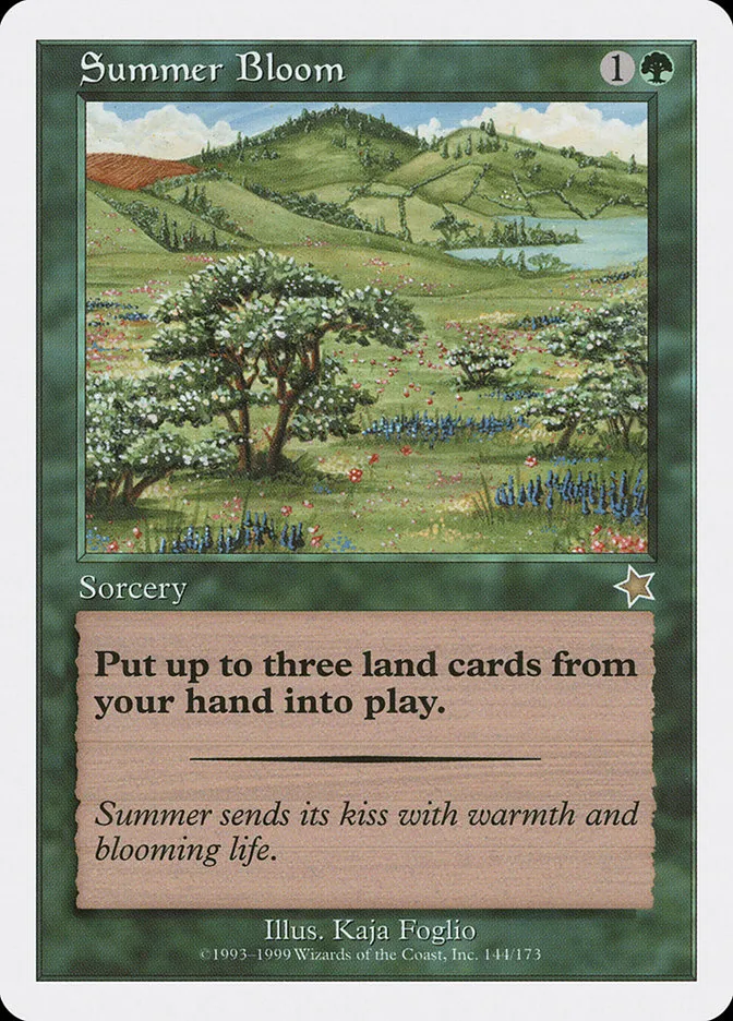 1999 Starter 1999 Summer Bloom #144 rare card image