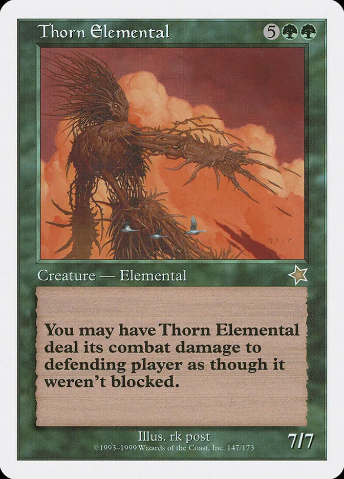 1999 Starter 1999 Thorn Elemental rare #147 rare card image