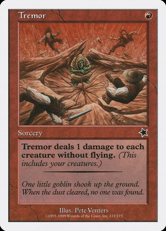 1999 Starter 1999 Tremor common #121 common card image