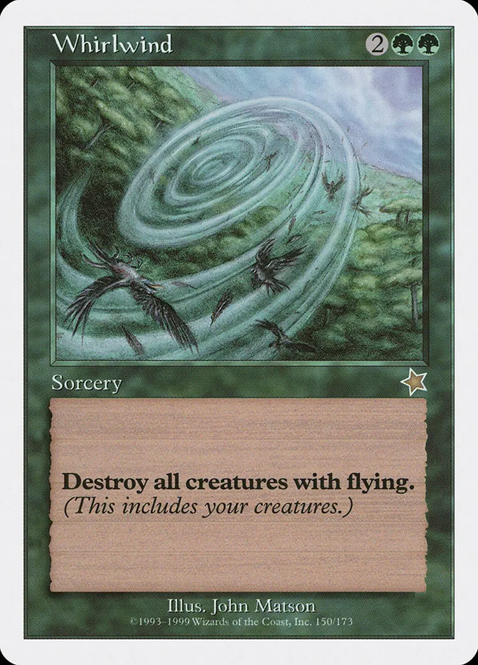 1999 Starter 1999 Whirlwind rare #150 rare card image