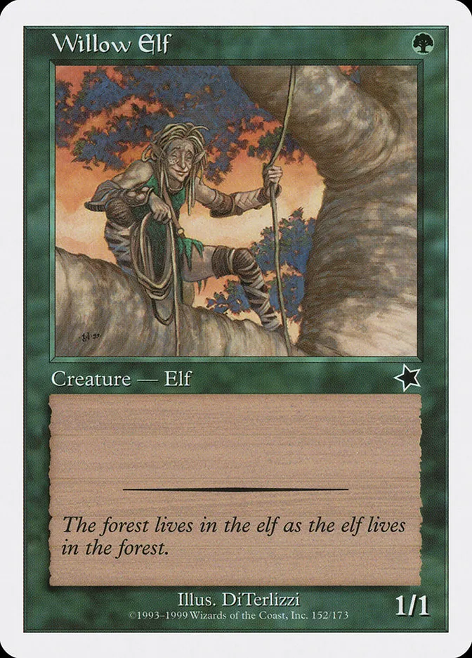 1999 Starter 1999 Willow Elf common #152 common card image