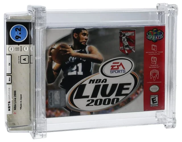 1999 N64 Nintendo 64 NBA Live (USA) Sealed Video Game - Wata 9.2/A #2000 card image