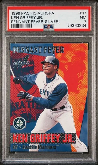 1999 Pacific Aurora Pennant Fever Ken Griffey Jr. #17 card image