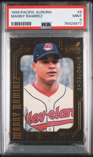 1999 Pacific Aurora Styrotechs Manny Ramirez #8 card image