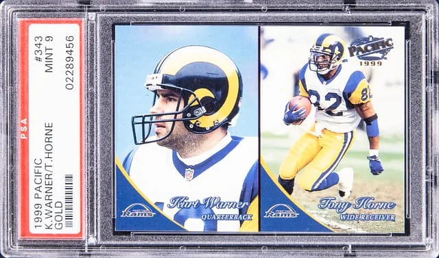 1999 Pacific Gold Kurt Warner/Tony Horne #343 card image