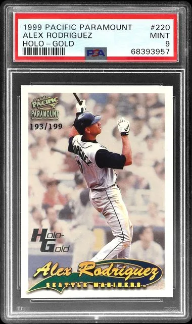 1999 Pacific Paramount Holo Gold Alex Rodriguez #220 card image