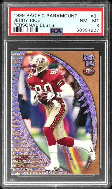 1999 Pacific Paramount Personal Bests Jerry Rice #31 card image