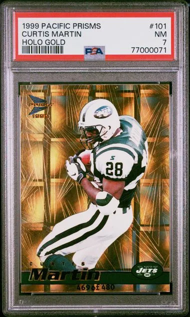 1999 Pacific Prisms Curtis Martin #101 card image