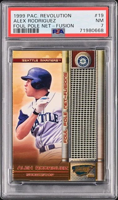 1999 Pacific Revolution Foul Pole Net-Fusions Alex Rodriguez #19 card image