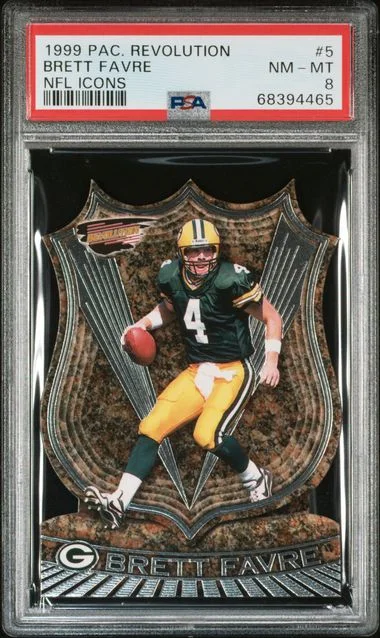 1999 Pacific Revolution NFL Icons Brett Favre #5 card image