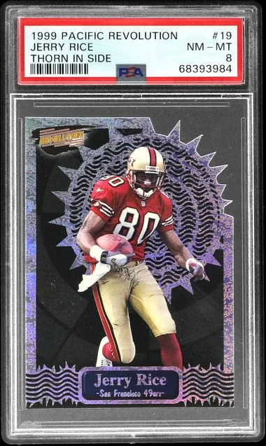 1999 Pacific Revolution Thorn In The Side Jerry Rice #19 card image