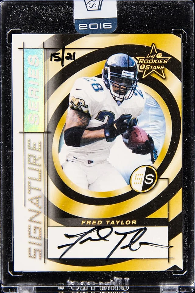 1999 Panini Fred Taylor Honors Stars Signature Series #SS-13 card image