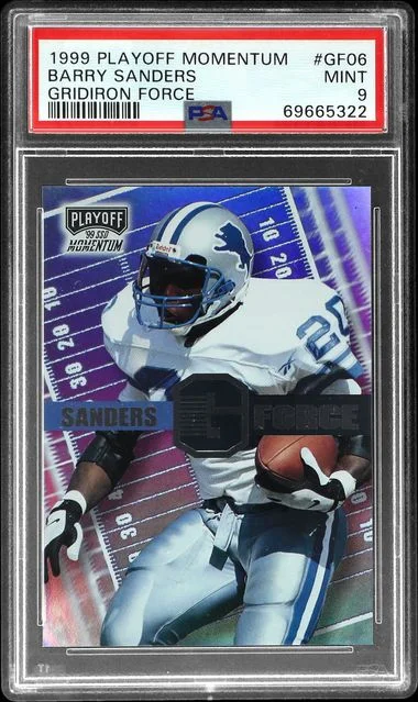 1999 Playoff Barry Sanders Momentum Gridiron Force #GF06 card image