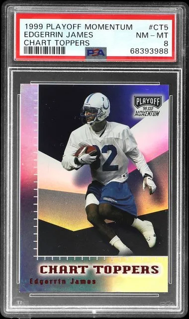 1999 Playoff Edgerrin James Momentum Chart Toppers #CT5 card image
