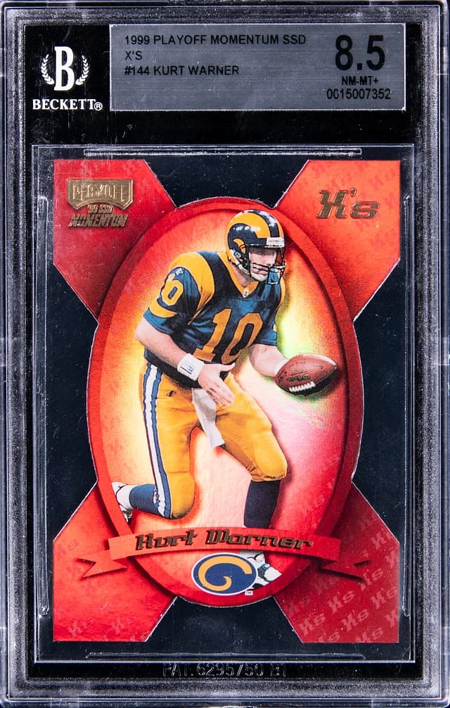 1999 Playoff Kurt Warner Momentum SSD X's #144 card image