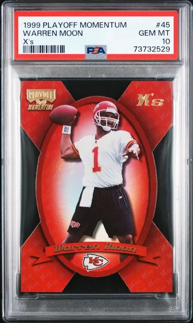 1999 Playoff Warren Moon Momentum X's #45 card image