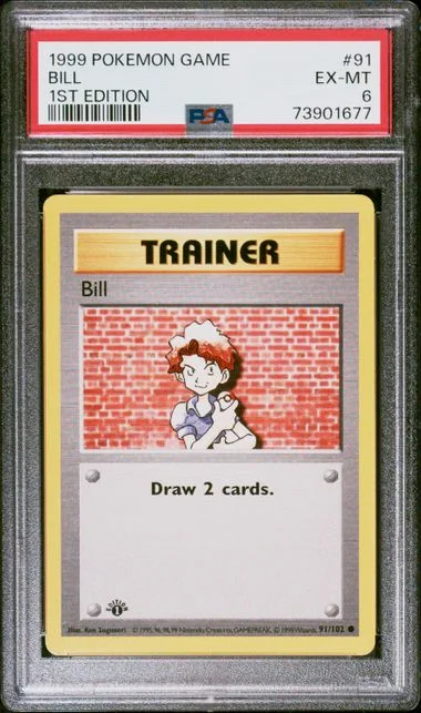 1999 Pokemon 1st Edition Bill #91 card image