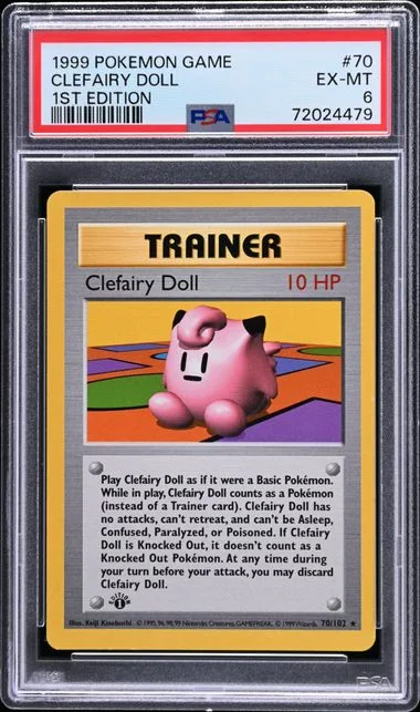 1999 Pokemon 1st Edition Clefairy Doll #70 card image
