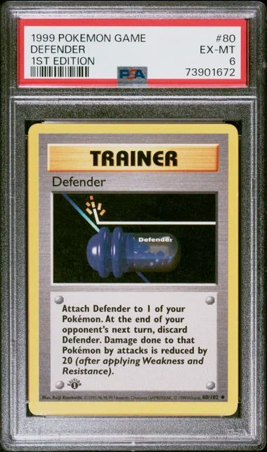 1999 Pokemon 1st Edition Defender #80 card image