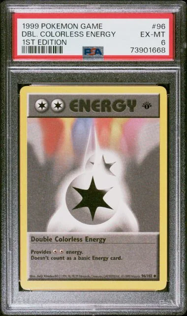 1999 Pokemon 1st Edition Double Colorless Energy #96 card image