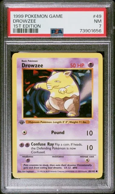 1999 Pokemon 1st Edition Drowzee #49 card image