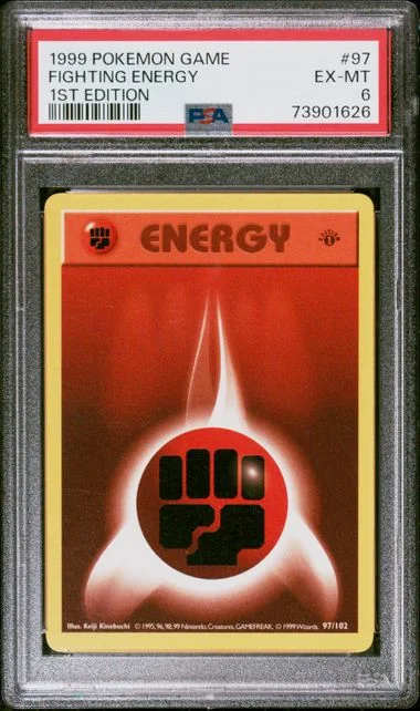 1999 Pokemon 1st Edition Fighting Energy #97 card image