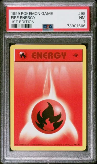 1999 Pokemon 1st Edition Fire Energy #98 card image