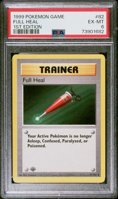 1999 Pokemon 1st Edition Full Heal #82 card image