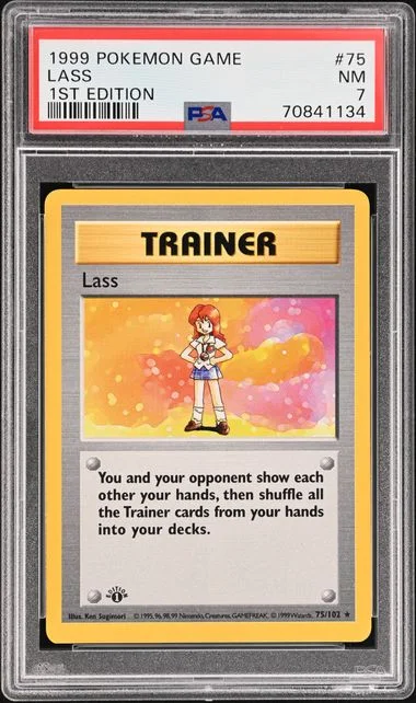 1999 Pokemon 1st Edition Lass #75 card image