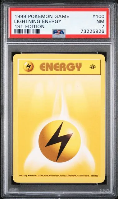 1999 Pokemon 1st Edition Lightning Energy #100 card image