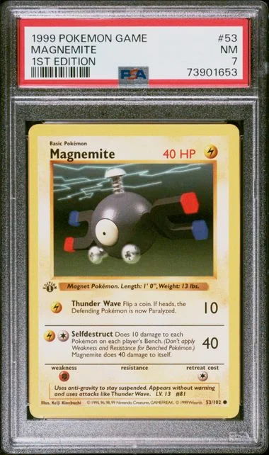 1999 Pokemon 1st Edition Magnemite #53 card image