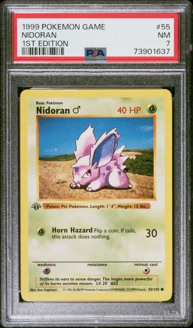 1999 Pokemon 1st Edition Nidoran #55 card image