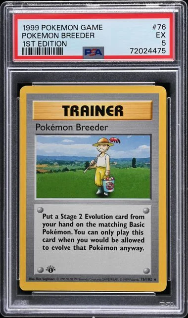 1999 Pokemon 1st Edition Pokemon Breeder #76 card image
