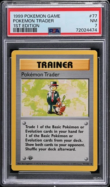 1999 Pokemon 1st Edition Pokemon Trader #77 card image