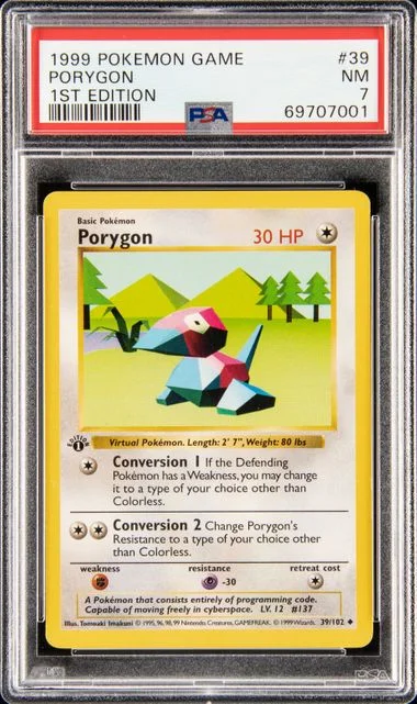 1999 Pokemon 1st Edition Porygon #39 card image