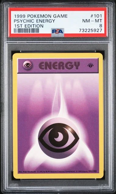 1999 Pokemon 1st Edition Psychic Energy #101 card image