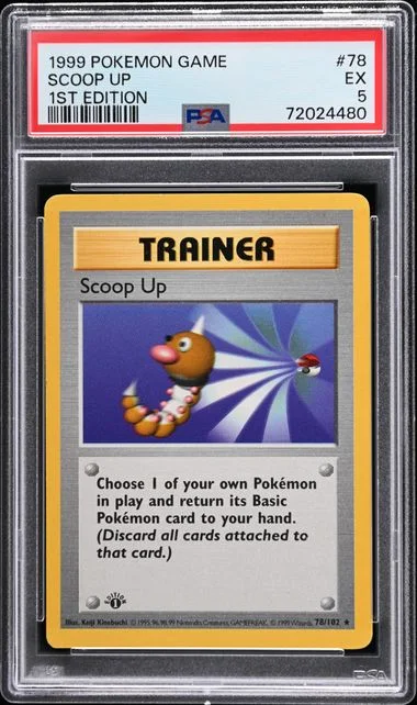 1999 Pokemon 1st Edition Scoop Up #78 card image