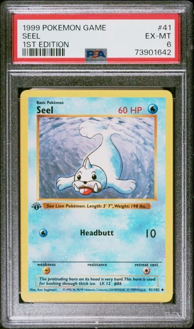 1999 Pokemon 1st Edition Seel #41 card image