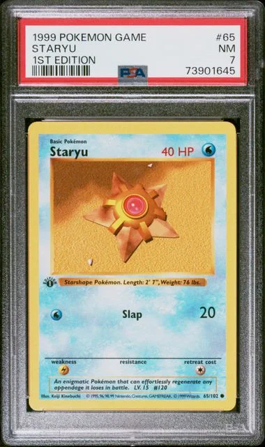 1999 Pokemon 1st Edition Staryu #65 card image