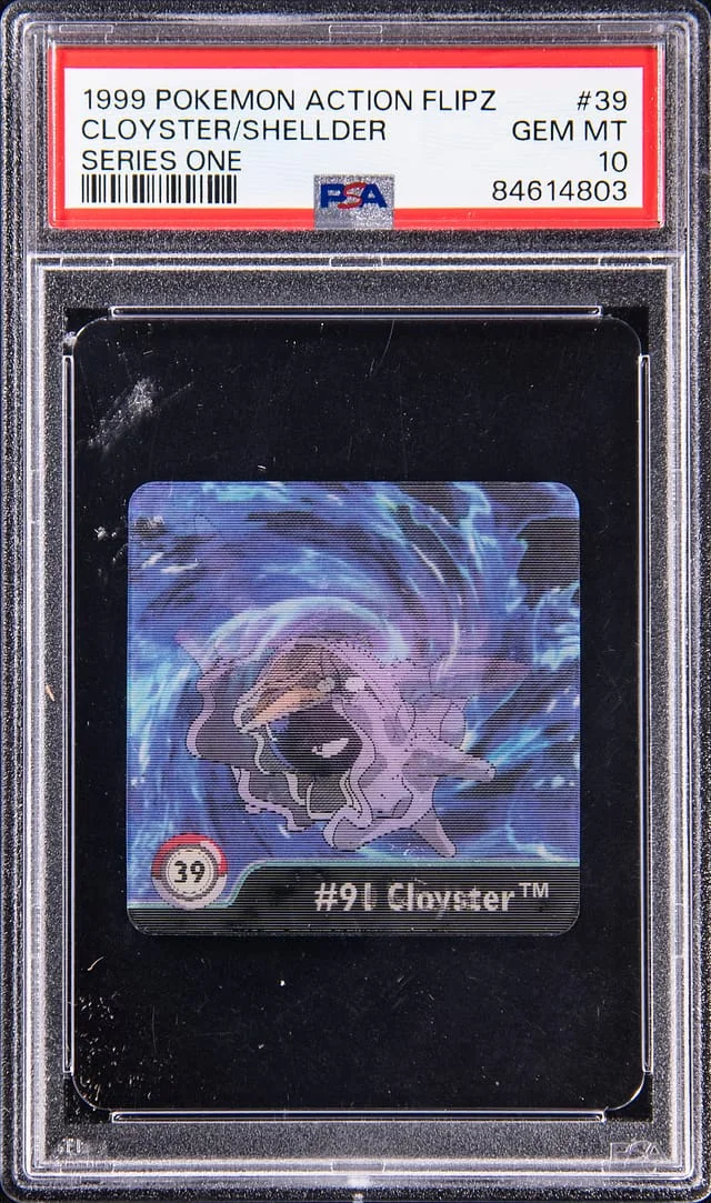 1999 Pokemon Action Flipz Series One Cloyster/Shellder #39 card image